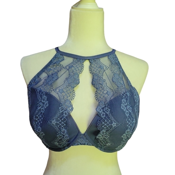 Adore Me Other - •LIKE NEW• ADORE ME LACE HALTER TOP BRA